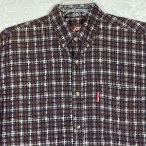 Converse‎ Shirt Mens Large Plaid Corduroy All Star Chuck Taylor Long Sleeve